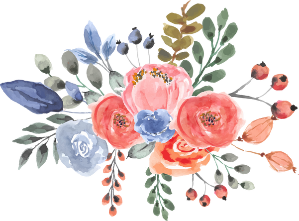 Watercolor Flower Bouquet